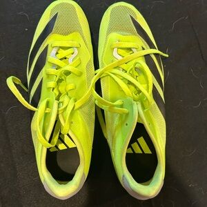 Adidas Bright Yellow spikes Running Shoes 1013